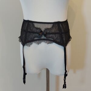 Victoria Secret Black Garter Belt